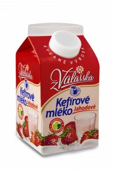 Kefírové mléko z Valašska jahodové
